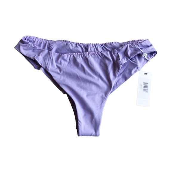 Frankie’s Bikinis Dawson Ruffle Cheeky Bikini Bottom Purple Size Large - Picture 7 of 8